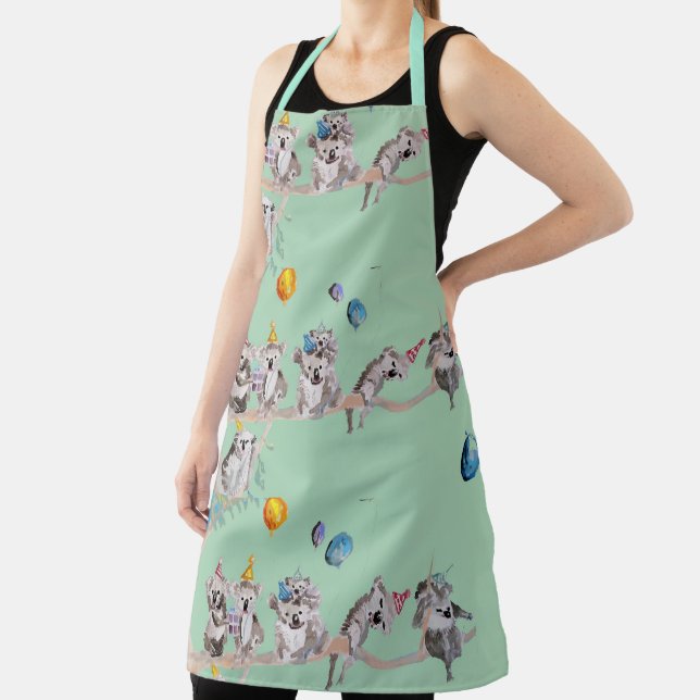 Koala Koala's Birthday Party Green Animal Apron (Insitu)