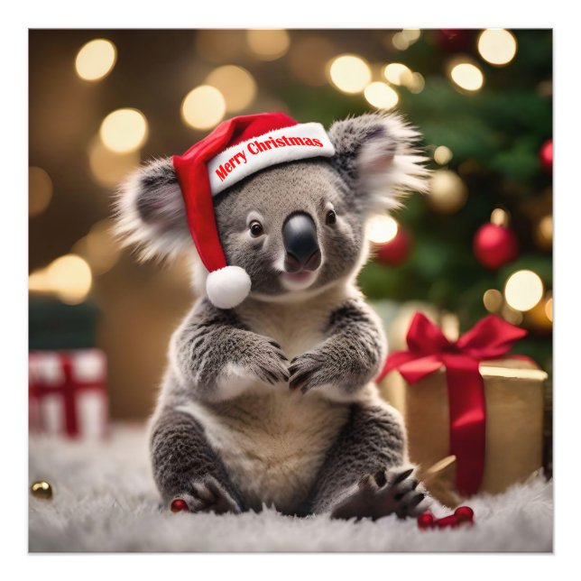 "Koala Kris Kringle: Christmas Down Under" Photo Print (Front)