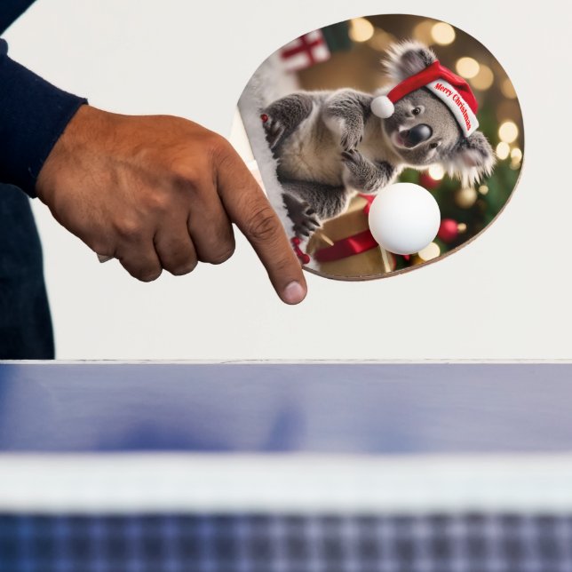"Koala Kris Kringle: Christmas Down Under" Ping Pong Paddle (Insitu)