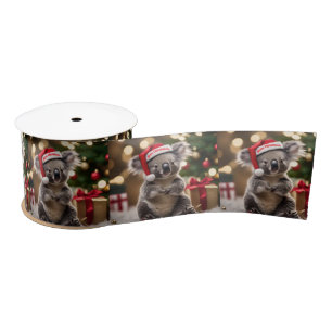 "Koala Kris Kringle: Christmas Down Under" Satin Ribbon