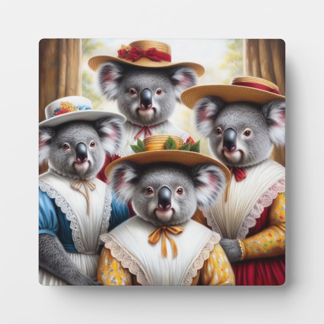 Koala Little Women Plaque (Front)
