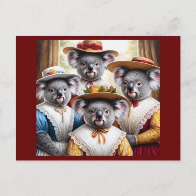 Koala Little Women Postcard (Front)