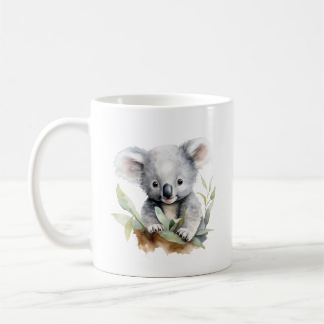 Koala Lover Mug - Cute Koala Mug  (Left)
