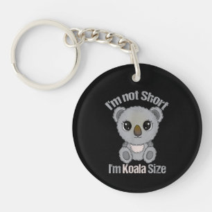 Koala Lover Women Funny Short People Koala Key Ring