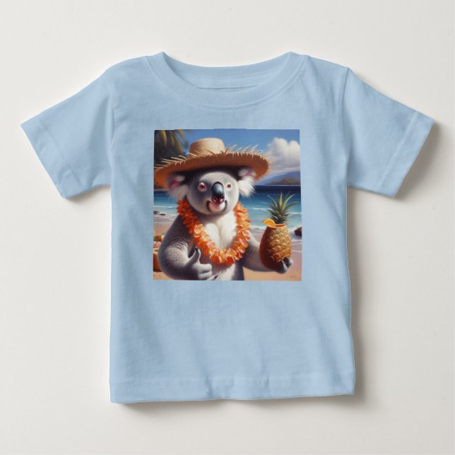 Koala Luau Baby T-Shirt (Front)
