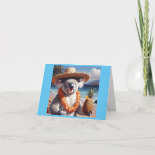 Koala Luau Card