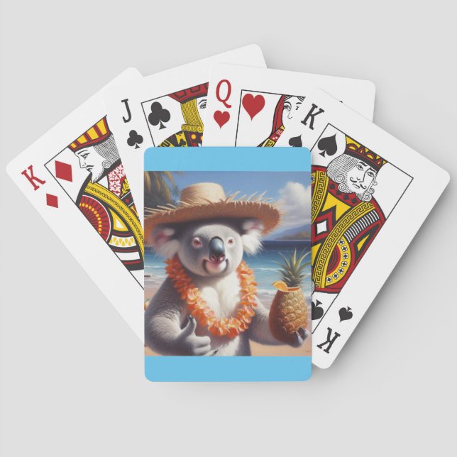 Koala Luau Playing Cards (Back)