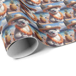 Koala Luau Wrapping Paper