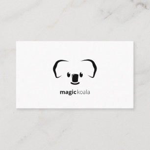 Koala Magic Modern Cute Animal Business Card