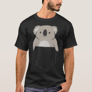 Koala Marsupial Australia Koala In Pocket Cute Koa T-Shirt