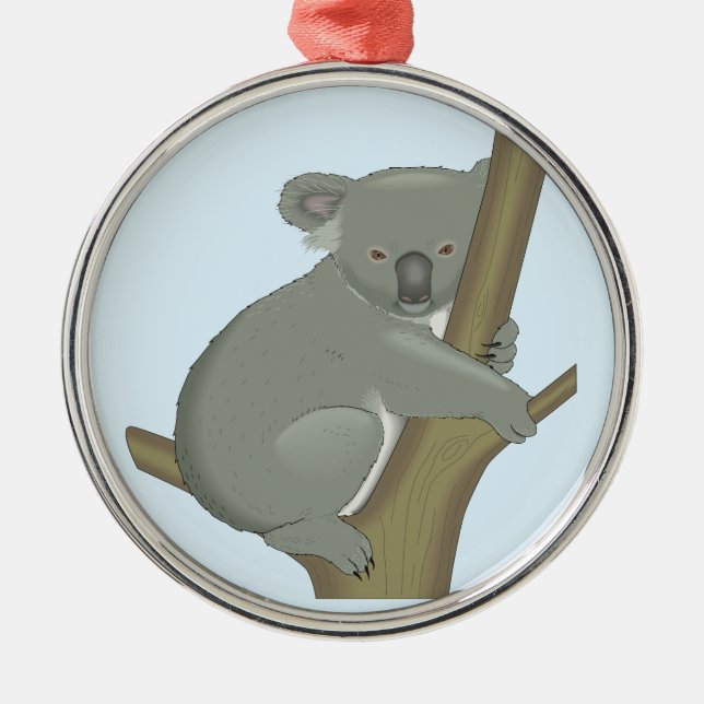 Koala Metal Tree Decoration (Front)