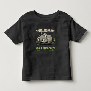Koala Mode Funny Introvert Toddler T-Shirt