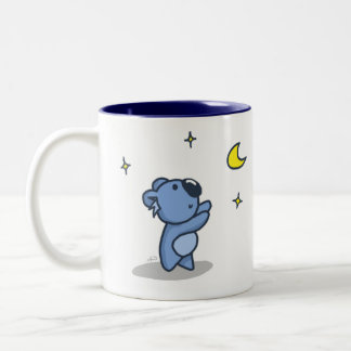 Koala Moon - Blue Two-Tone Coffee Mug