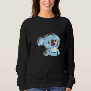 Koala Multilayer Peace Relaxed Cute Aesthetic   Sweatshirt