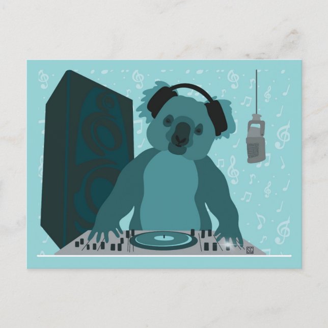 Koala Music DJ Postcard (Front)