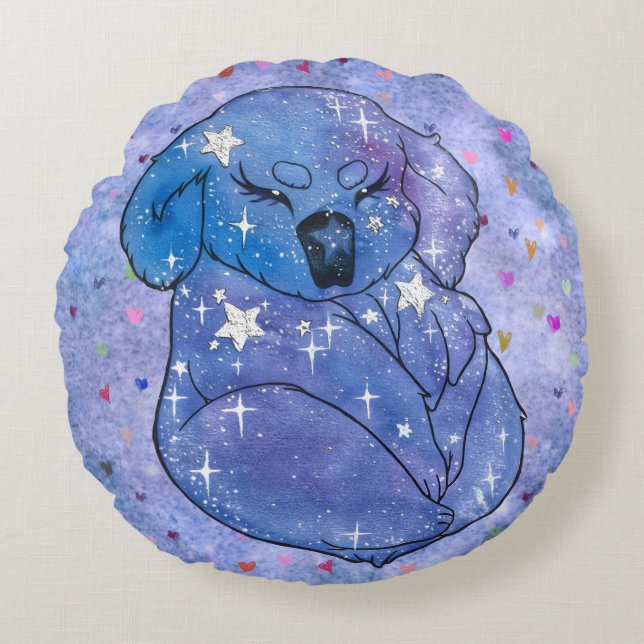 Koala named Seven Round Cushion (Front)