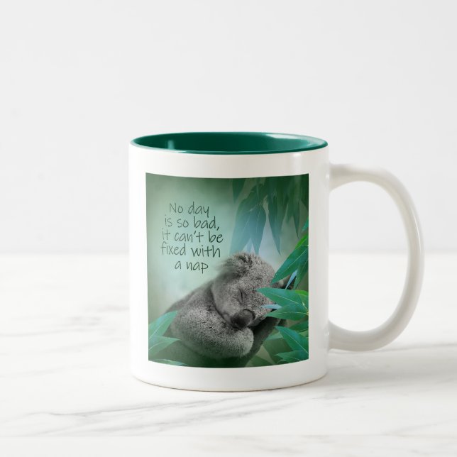 Koala Nap Two-Tone Coffee Mug (Right)