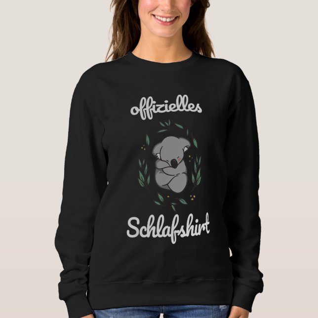 Koala Official Morning Grumpy Late Sleeper Sleep Sweatshirt (Front)