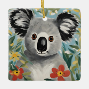 Koala Painting Ceramic Ornament