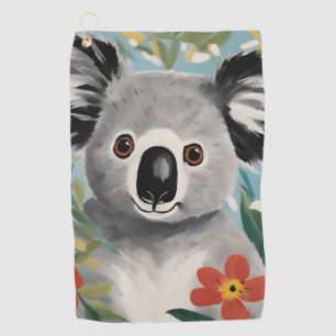 Koala Painting Golf Towel