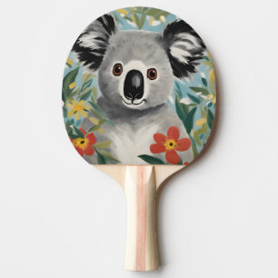 Koala Painting Ping Pong Paddle