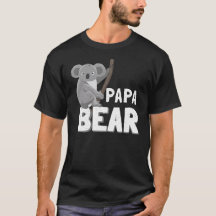 Koala Papa Bear Tshirt Vegan Father's Day Gift