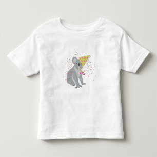 Koala Partying - Animals Having a Party Toddler T-Shirt