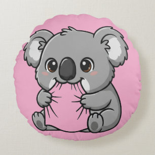 Koala pilow design round cushion