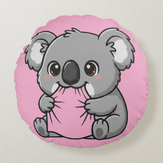Koala pilow design round cushion