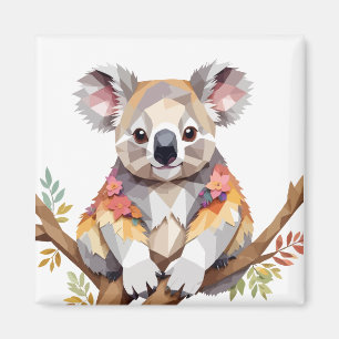 Koala Playful Adorable Fun Animal Colourful Joyful Magnet