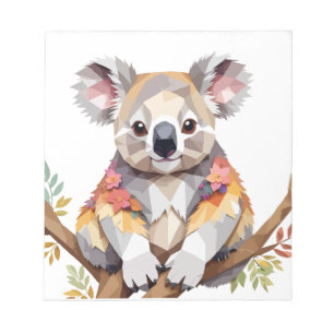 Koala Playful Adorable Fun Animal Colourful Joyful Notepad