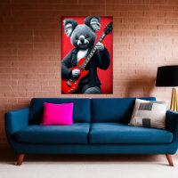 Koala playing a guitar  | AI Art