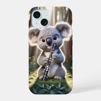 Koala playing clarinet iphone case