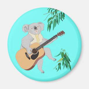 Koala Playing Guitar - Magnet