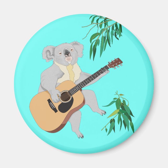Koala Playing Guitar - Magnet (Front)