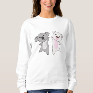 Koala Polar Bear Cute Animals Children Sweatshirt