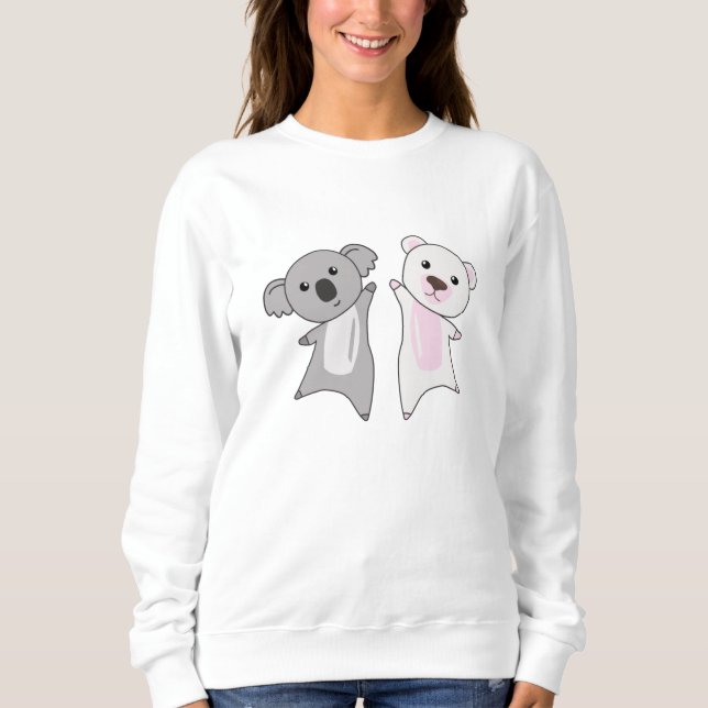 Koala Polar Bear Cute Animals Children Sweatshirt (Front)
