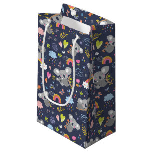 Koala Rainbow Love Pattern Small Gift Bag