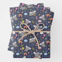 Koala Rainbow Love Pattern