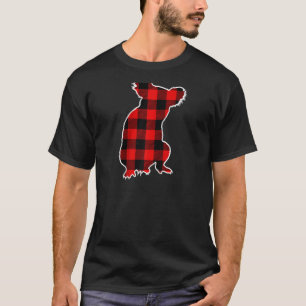 Koala Red Buffalo Plaid Bear Animal Matching Pj Fa T-Shirt