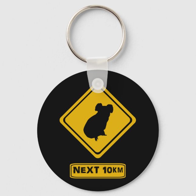 koala road sign key ring (Front)