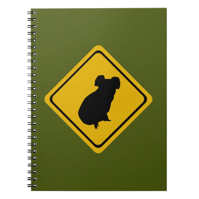 koala road sign notebook (Front)