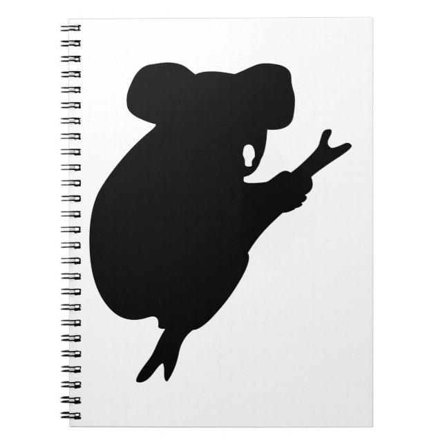 Koala Silhouette Notebook (Front)