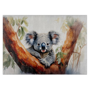 Koala Sitting in a Gum tree Cutting Board