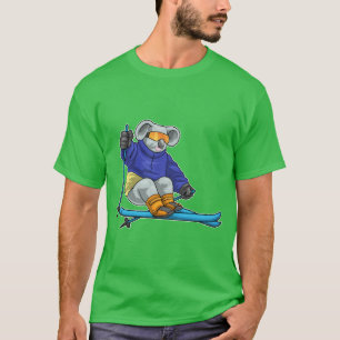 Koala Skier Ski goggles Ski T-Shirt