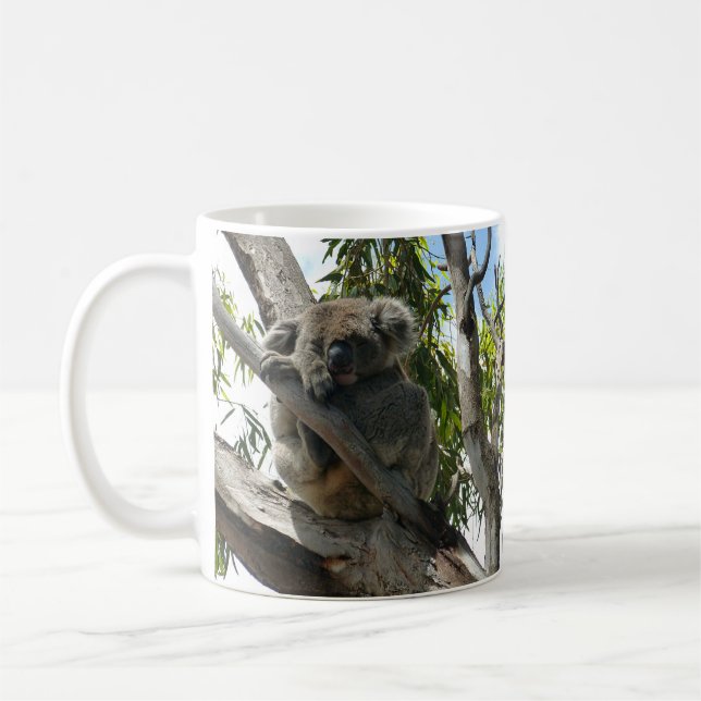 Koala - Sleeping Gift Tags Coffee Mug (Left)