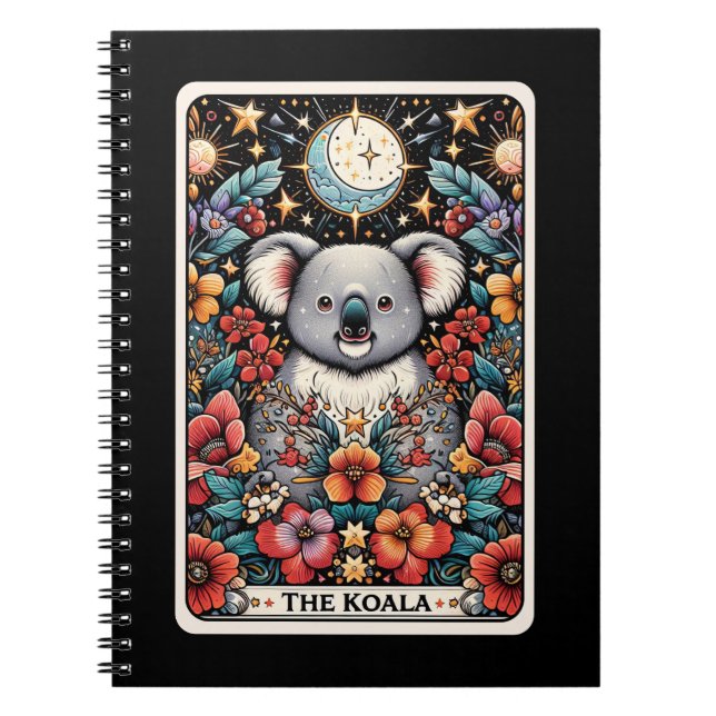 Koala Spirit Tarot Card Notebook (Front)