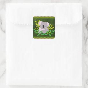 Koala Square Sticker