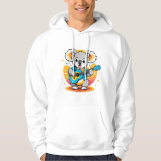 Koala Strumming a Guitar Hoodie