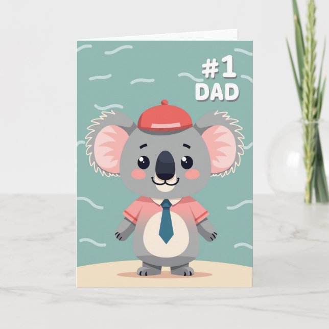 Koala Sweet Fathers Day Card (Front)